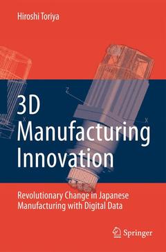 Couverture de l’ouvrage 3D Manufacturing Innovation