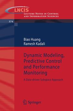 Couverture de l’ouvrage Dynamic Modeling, Predictive Control and Performance Monitoring