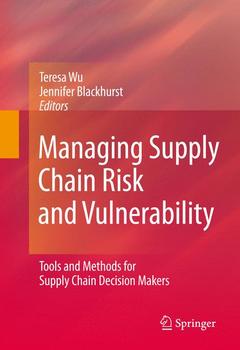 Cover of the book Managing Supply Chain Risk and Vulnerability