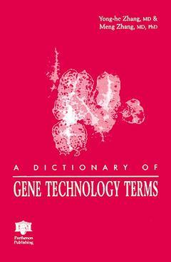 Couverture de l’ouvrage A glossary of gene technology