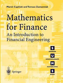 Couverture de l’ouvrage Mathematics for finance : introduction to financial engineering