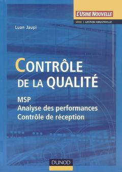 Couverture de l’ouvrage Contrôle de la qualité - MSP, analyse des performances et contrôle de réception