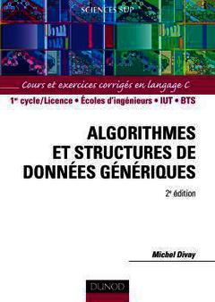 Couverture de l’ouvrage Algorithmes et structures de données génériques - 2ème édition