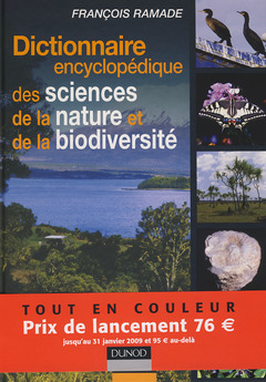 Couverture de l’ouvrage Dictionnaire encyclopédique des sciences de la nature & de la biodiversité