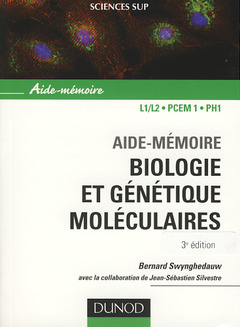 Couverture de l’ouvrage Aide-mémoire de biologie et génétique moléculaire - 3ème édition