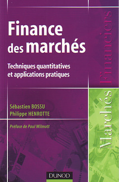 Couverture de l’ouvrage Finance des marchés - Techniques quantitatives et applications pratiques