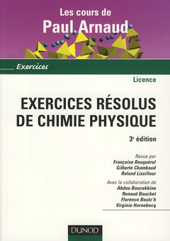 Couverture de l’ouvrage Exercices résolus de chimie physique