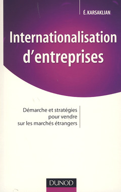 Couverture de l’ouvrage Internationalisation d'entreprises (Stratégie et management)