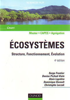 Couverture de l’ouvrage Écosystèmes - 4ème édition - Structure, Fonctionnement, Évolution