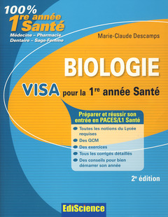 Cover of the book Biologie Visa pour la 1re année Santé - 2e édition