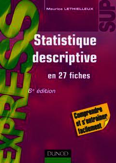 Couverture de l’ouvrage Statistique descriptive en 27 fiches