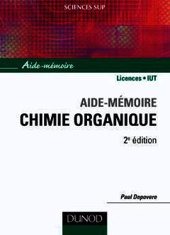 Couverture de l’ouvrage Aide-mémoire de chimie organique