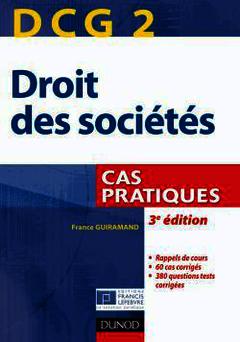 Cover of the book DCG 2 - Droit des sociétés - Cas pratiques