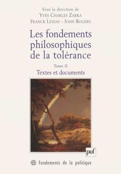 Cover of the book Les fondements philosophiques de la tolérance. Tome 2