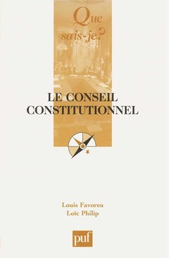 Couverture de l’ouvrage Le Conseil constitutionnel