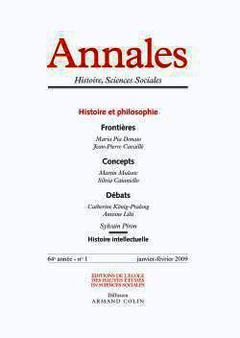 Couverture de l’ouvrage Annales. Histoire, Sciences sociales - Vol. 64 - n° 1/2009 