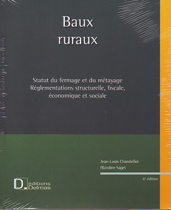 Couverture de l’ouvrage Baux ruraux + CD Rom