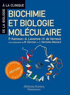 Couverture de l’ouvrage Biochimie et biologie moléculaire  