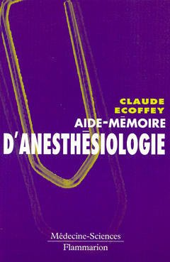 Couverture de l'ouvrage Aide mémoire d'anesthésiologie