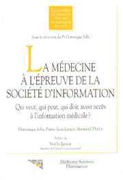 Cover of the book La médecine à l'épreuve de la société d'information