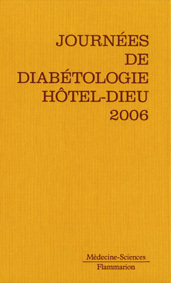 Couverture de l’ouvrage Journées de diabétologie de l'Hôtel-Dieu 2006