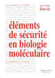 Cover of the book Éléments de sécurité en biologie moléculaire
