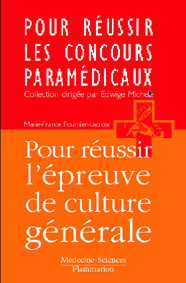 Couverture de l’ouvrage Pour réussir à l'épreuve de culture générale (Coll. Pour réussir les concours paramédicaux)