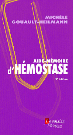 Couverture de l’ouvrage Aide-mémoire d'hémostase