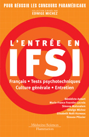 Cover of the book L'entrée en IFSI : franéais, tests psychotechniques, culture générale, entretien