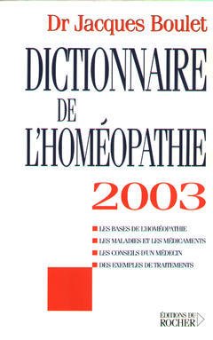 Couverture de l’ouvrage Dictionnaire de l'homéopathie