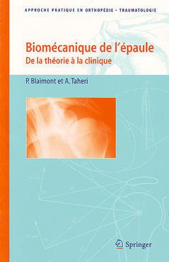 Cover of the book Biomécanique de l'épaule