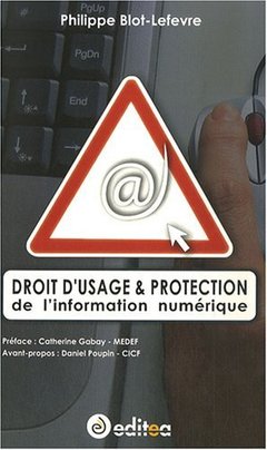 Couverture de l’ouvrage Droit d'usage et protection de l'information numérique