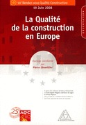 Couverture de l’ouvrage La Qualité de la construction en Europe 
