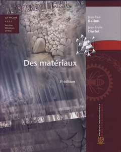 Couverture de l’ouvrage Des matériaux (3° Édition avec cédérom V. 2.1 Windows & Mac)