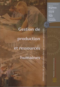 Couverture de l’ouvrage Gestion de production et ressources humaines 