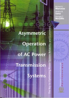 Couverture de l’ouvrage Asymmetric operation of AC power transmission system