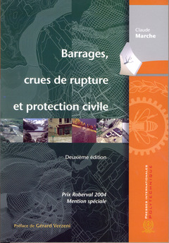 Couverture de l’ouvrage Barrages, crues de rupture et protection civile