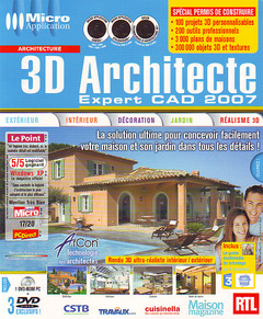 Couverture de l’ouvrage 3D Architecte expert CAD 2007 (DVD-ROM PC + 3 DVD vidéo)
