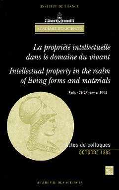 Couverture de l’ouvrage Propriété intellectuelle dans le domaine du vivant (bilingue)
