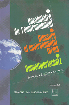 Couverture de l’ouvrage Vocabulaire de l'environnement (français, anglais, allemand)