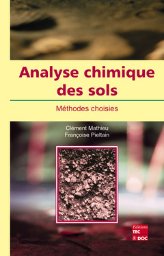 Cover of the book Analyse chimique des sols