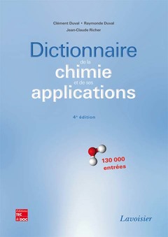 Cover of the book Dictionnaire de la chimie et de ses applications