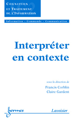 Cover of the book Interpréter en contexte