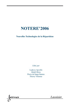 Couverture de l’ouvrage NOTERE'2006 : nouvelles technologies de la répartition