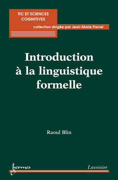 Cover of the book Introduction à la linguistique formelle