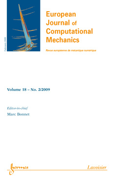 Couverture de l’ouvrage European Journal of Computational Mechanics Vol. 18 N° 2/February 2009