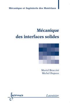 Cover of the book Mécanique des interfaces solides