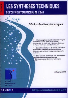 Couverture de l’ouvrage Gestion des risques (Les synthèses techniques de l'office international de l'eau, EN 05-4)