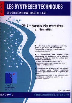 Cover of the book Aspects réglementaires et législatifs (Les synthèses techniques de l'office international de l'eau, EN 05-6)