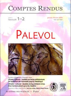 Cover of the book Comptes rendus Académie des sciences, Palevol, tome 5, fasc 1-2, janvier février 2006 : climats-culture-sociétés aux temps préhistoriques...